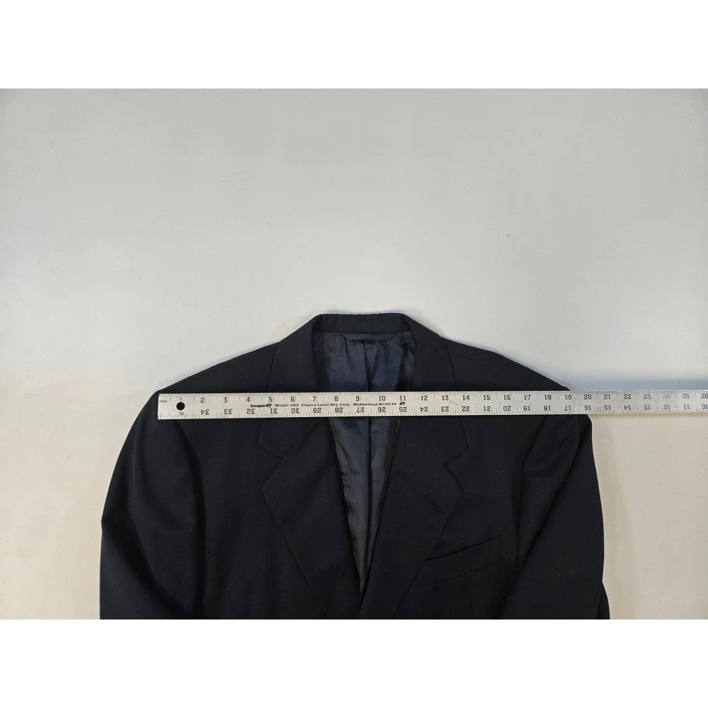 Hickey Freeman Barneys New York‎ Navy Wool Blazer Boardroom Gold Buttons 42R USA